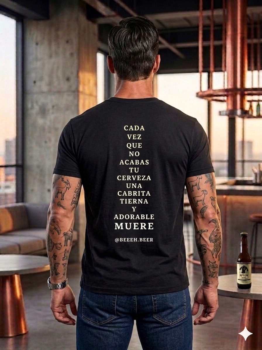 BEEEH Beer T-Shirt (Unisex) + 6/12-Pack "La Primera Cabrita"